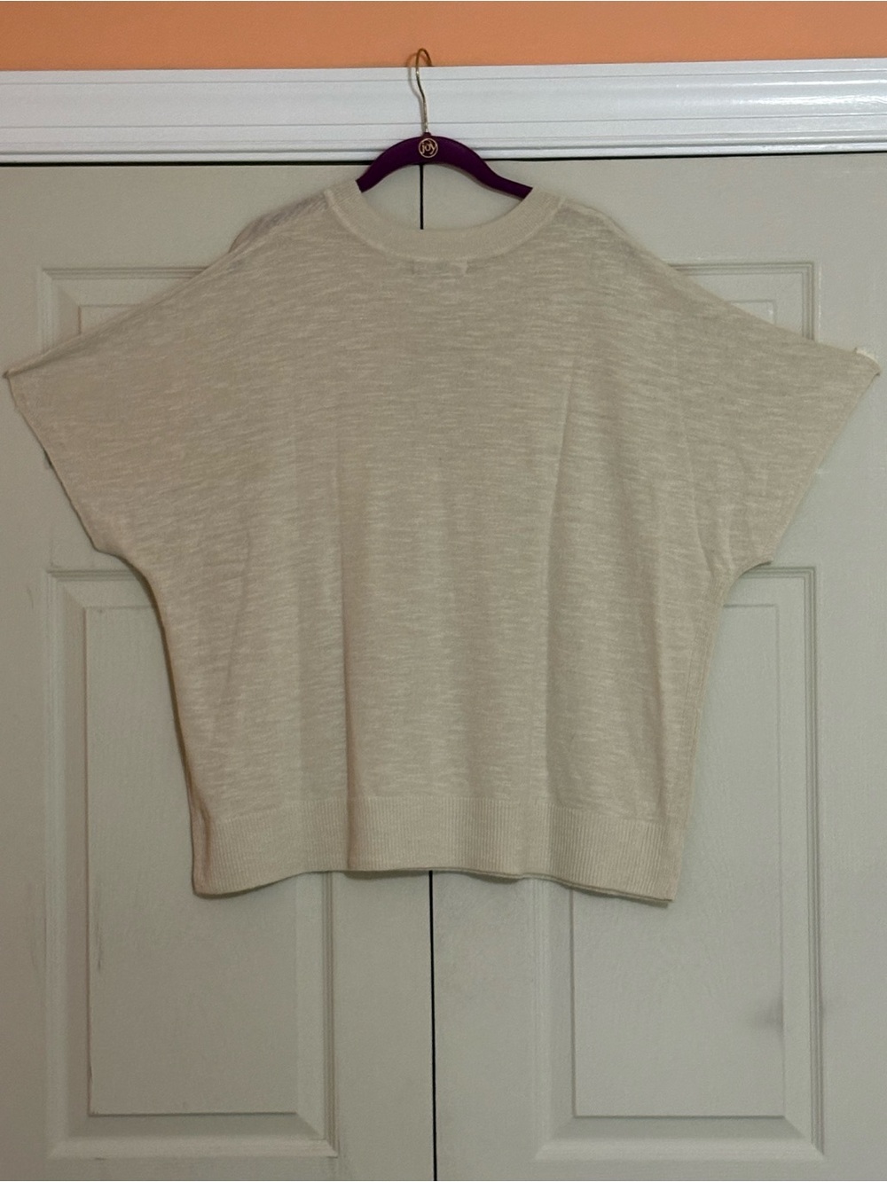 NWT Banana Republic Linen Blend Corporate Chic Knit Sweater Ivory Sz XXL - Picture 4 of 6